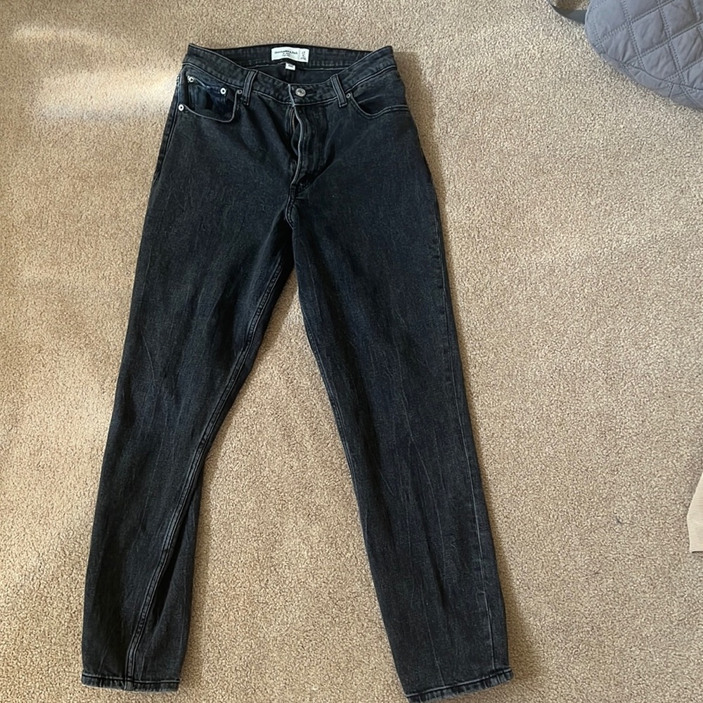 Abercrombie Curve Love High Rise Mom Jeans